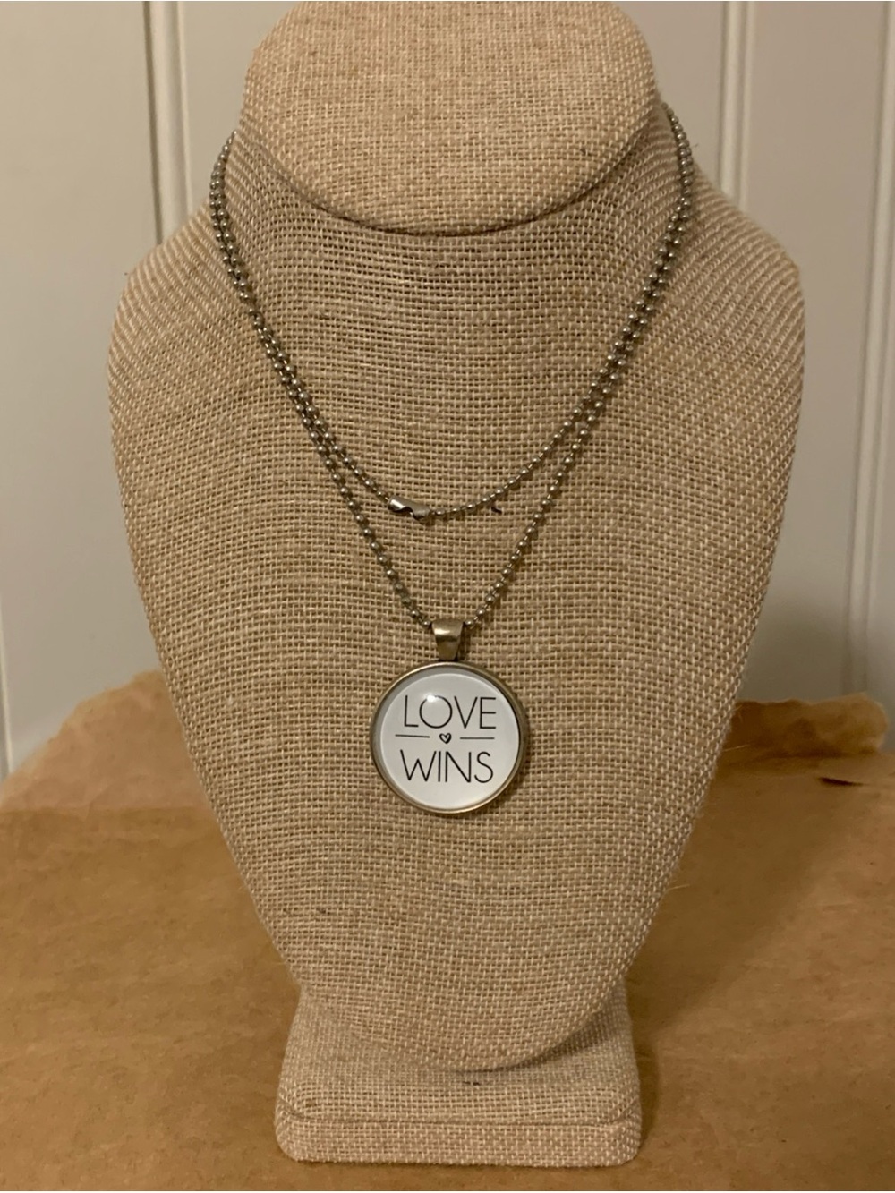 Love Wins Pendant Necklace 30” : wear long or doubled!!!